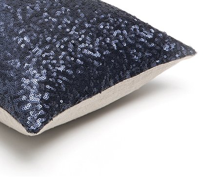 Mrs.Me home couture - cushion Spangles RoyalBlue detail 2
